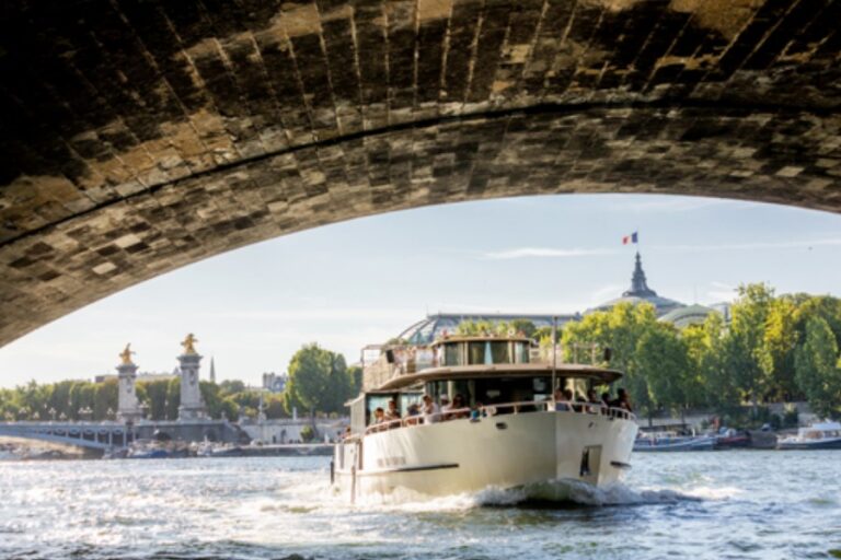 Olympic Games: Athletes glide across the Seine River on electric boats