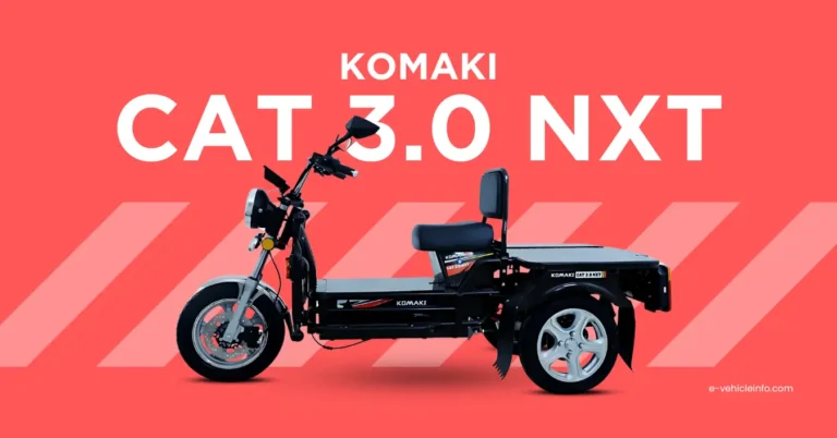 Komaki CAT 3.0 NXT Eectric fleet starts at Rs. 1,20,000